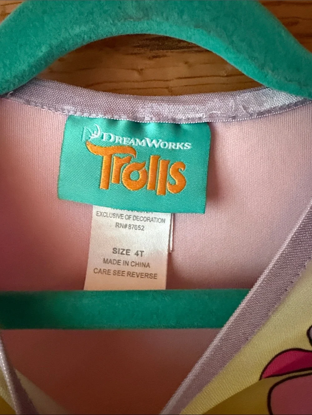 DreamWorks Trolls Pastel Pink and Teal Graphic Nightgown